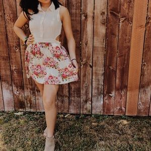 Collared Floral Dress